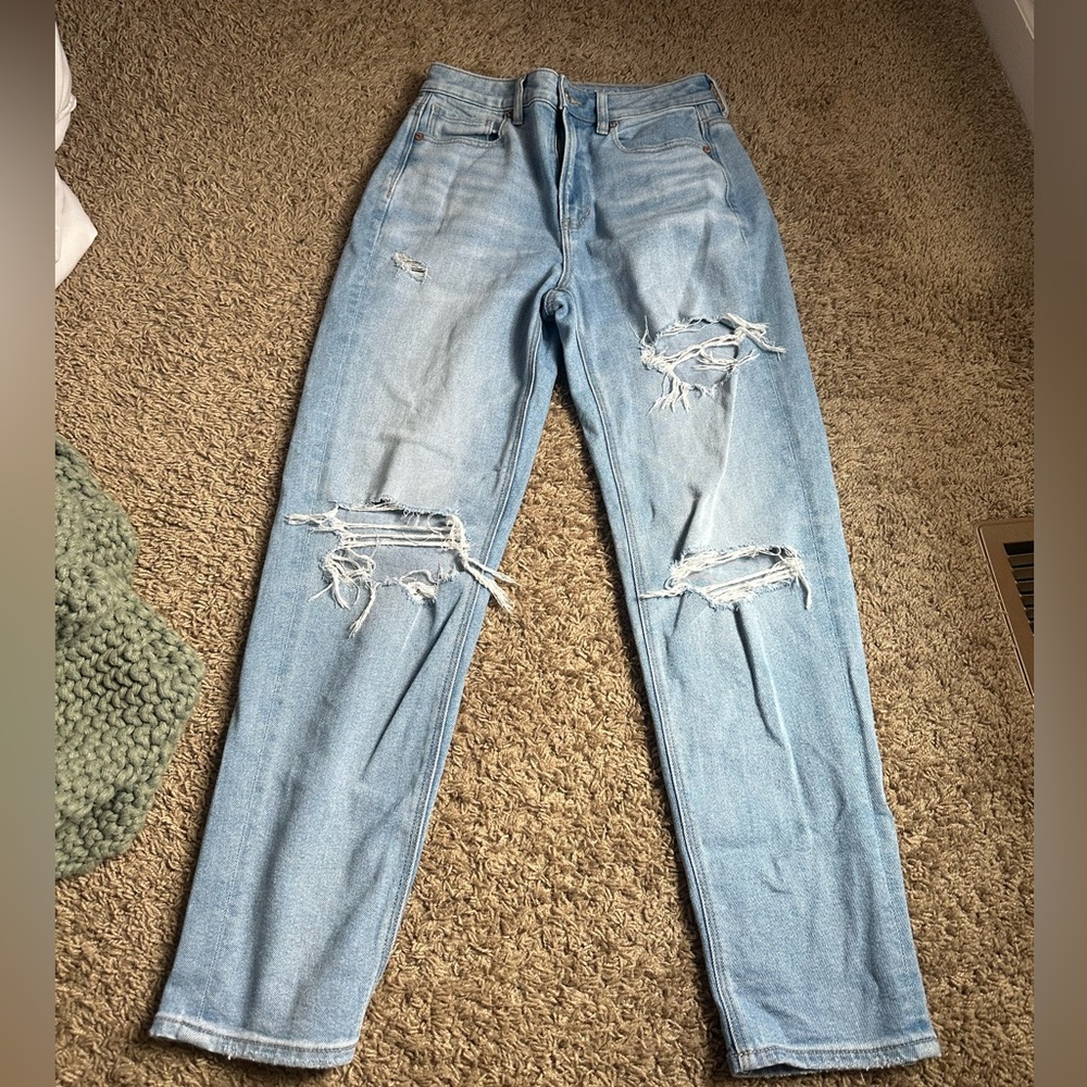american eagle size 4 regular length mom jeans